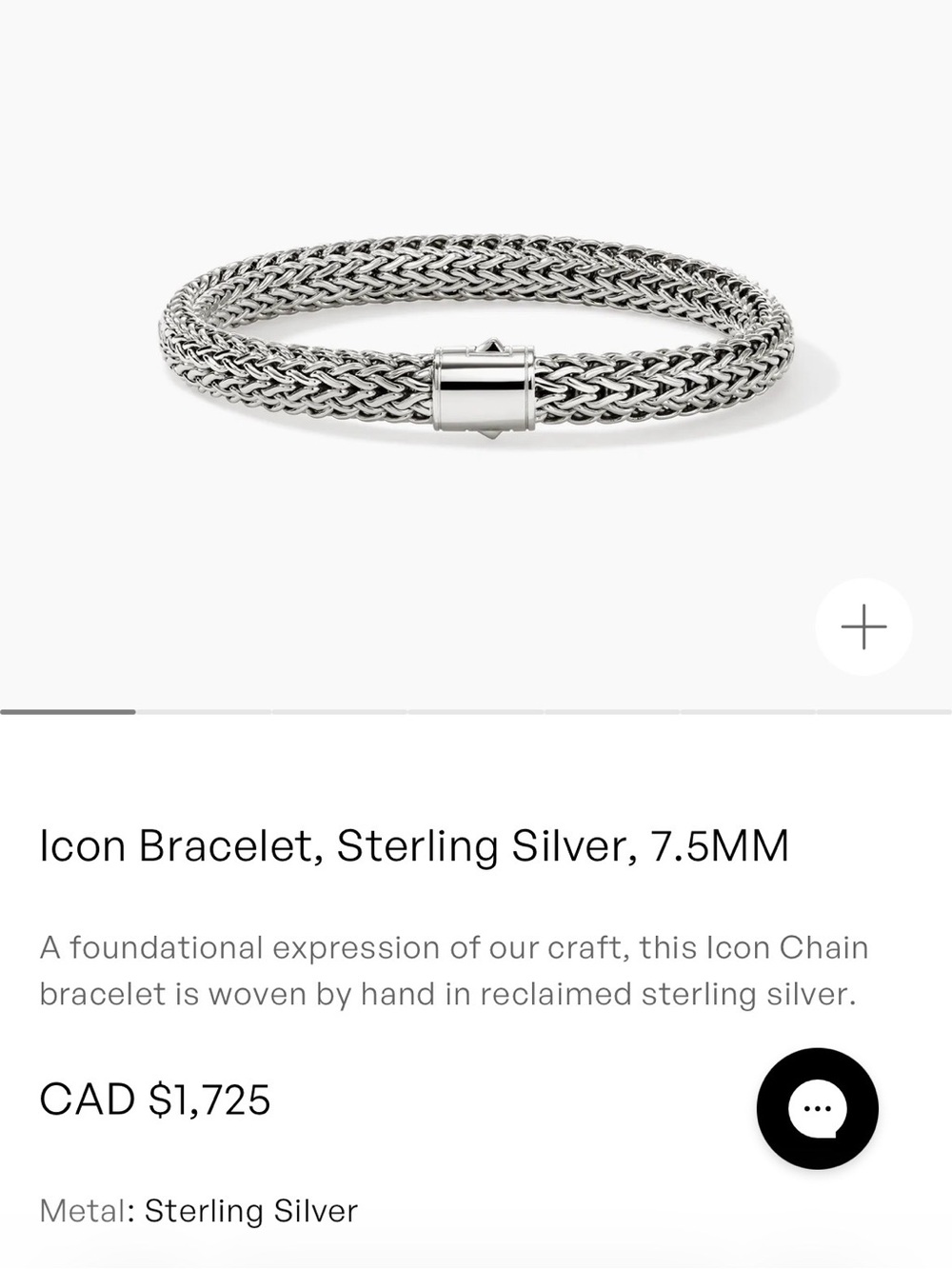 John Hardy Icon Bracelet, Sterling Silver, 7.5MM